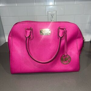 Michael Kors Fuchsia Satchel Bag